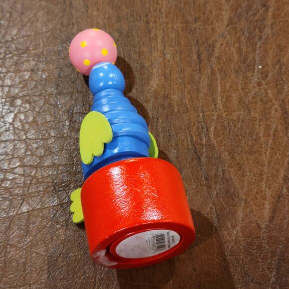 Vintage Wooden Push Hand Toy Big Toy Push Based Puppets - Picture 6 of 9